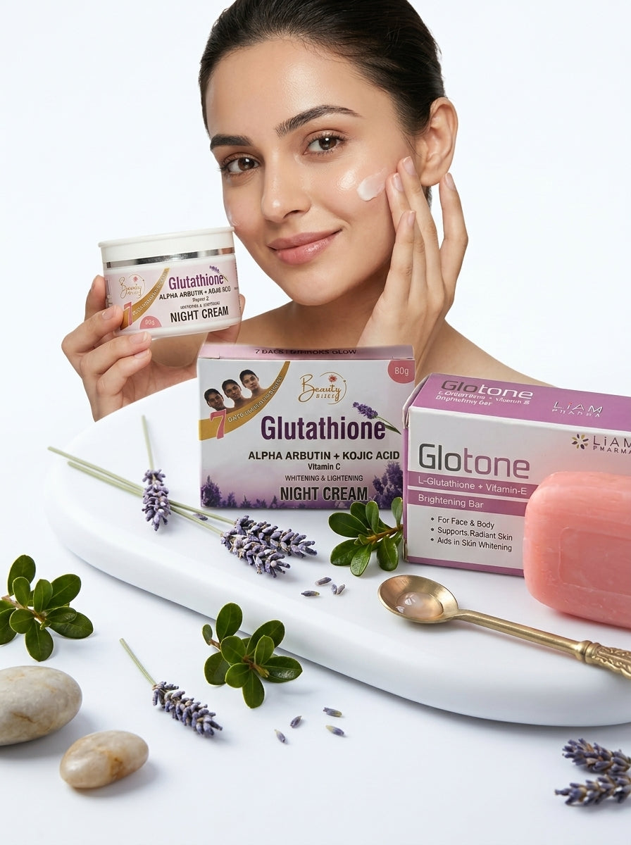 Glutathione Night Cream & Glutathione Soap Deal