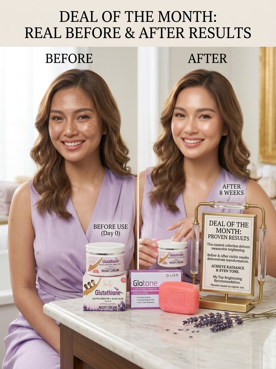 Glutathione Night Cream & Glutathione Soap Deal