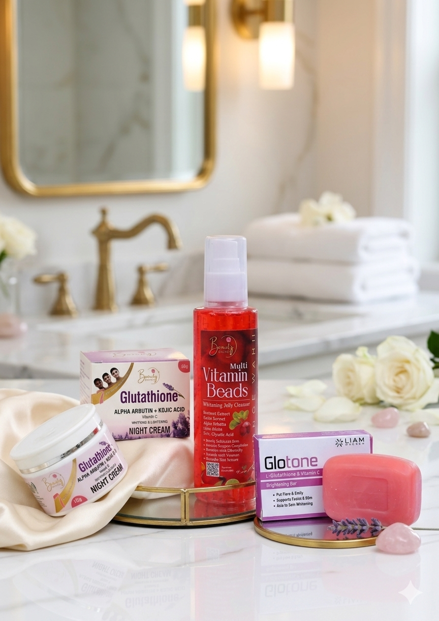 FULL BODY DEAL 1 Glutathione Night Cream Big + 1 Face Wash + 1 Soap