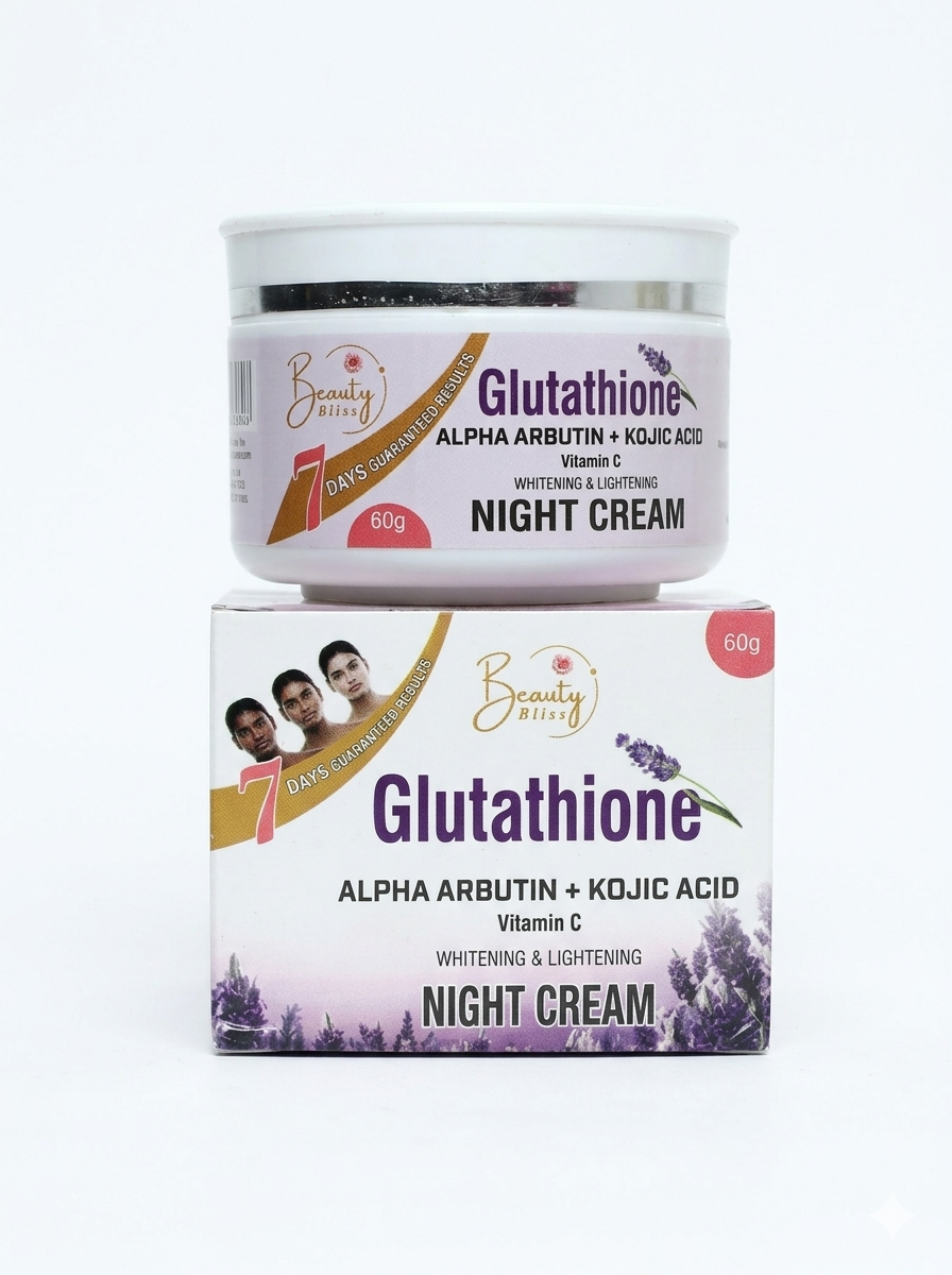 Glutathione Serum + Glutathione Night Cream 60 grams + Face Wash