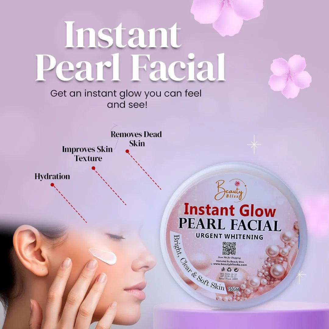( Shine Glow Deal ) Pearl Facial Clear & Glow With Free Skin Polisher