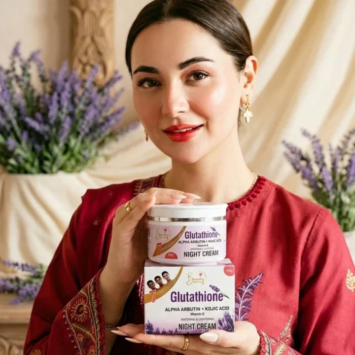 Glutathione Night Cream With Free Gift Skin Polisher