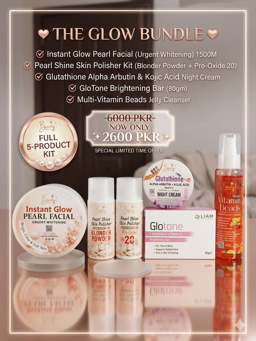 Glow Bundle 5 Products Hot selling 1 Skin Polisher Free Gift