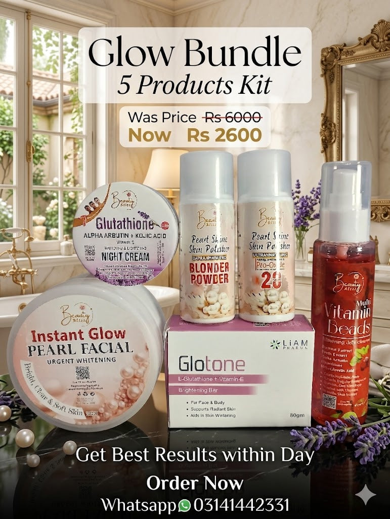 Glow Bundle 5 Products Hot selling 1 Skin Polisher Free Gift
